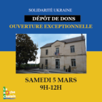 Dons Ukraine : Ouverture exceptionnelle de la mairie ce samedi matin